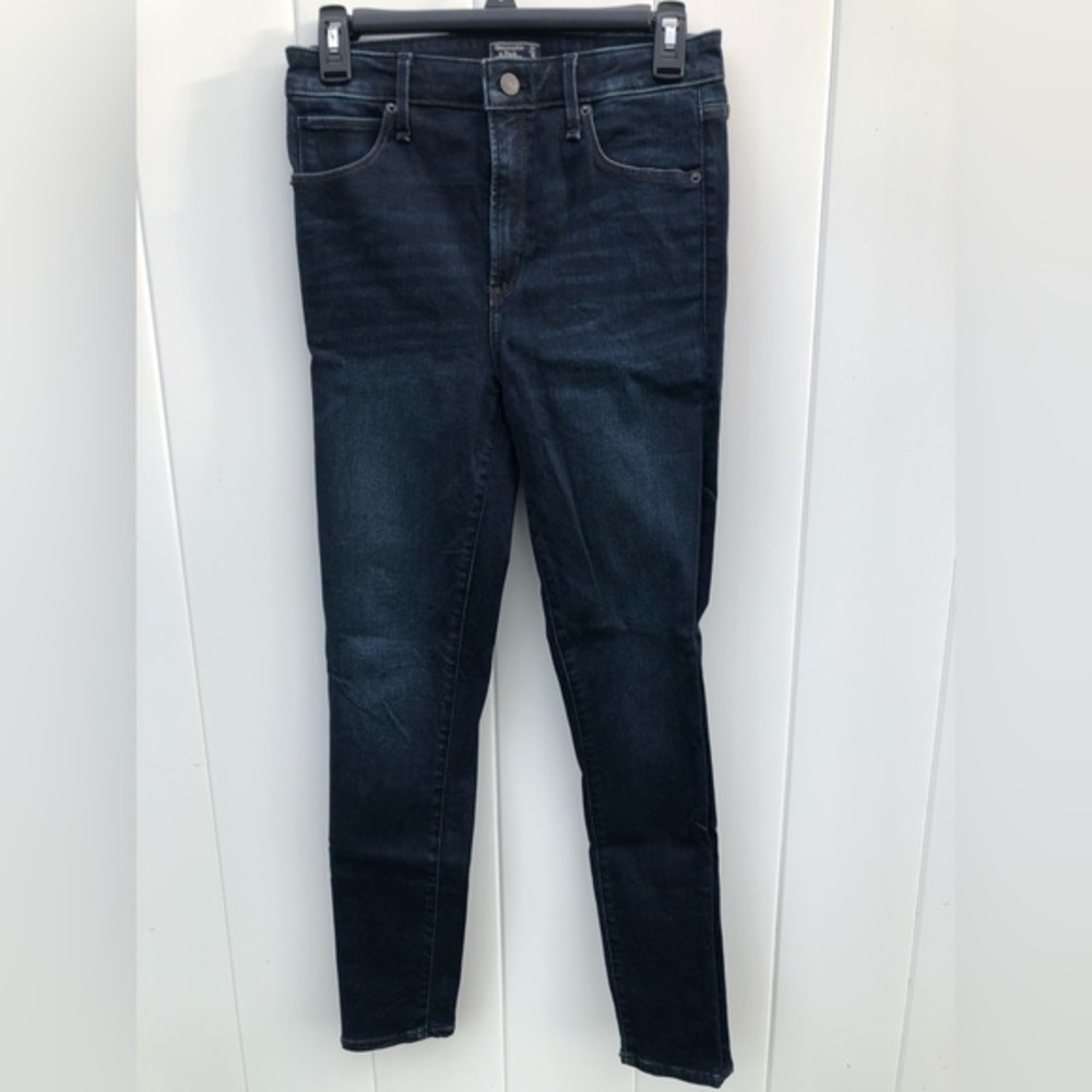 Abercrombie & fitch Simone high rise super skinny women’s size 27 4R dark wash